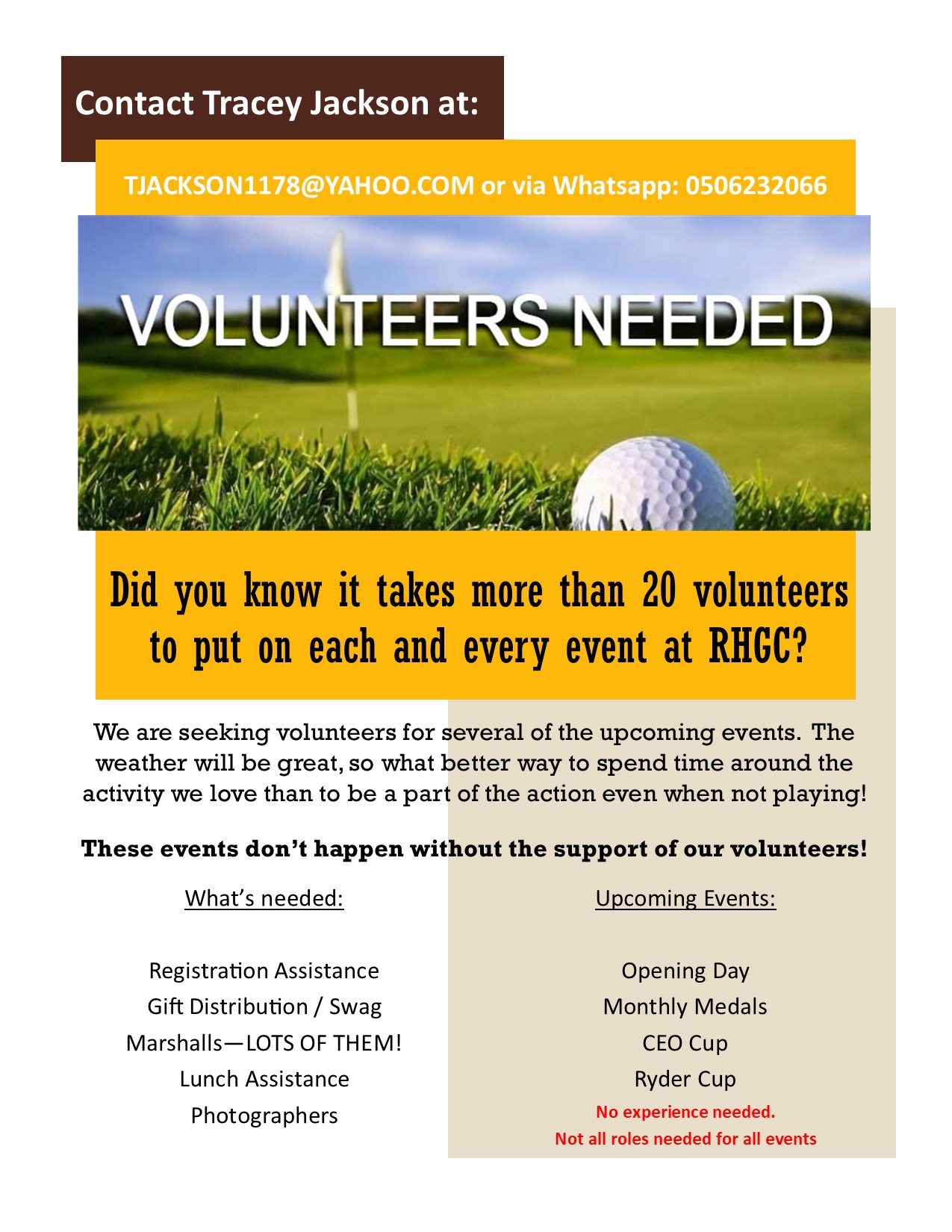 Volunteers Flyer